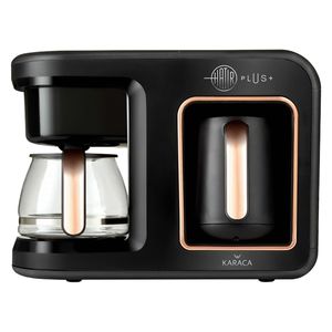 قهوه‌ساز کاراجا مدل hatir plus ظرفیت دم‌آوری پنج فنجان با فیلتر استیل ضد زنگ دارای صفحه گرم نگهدارنده قهوه