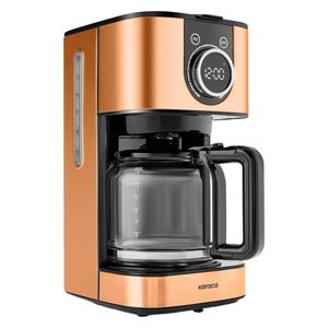 قهوه‌ساز کاراجا مدل inox xl 2303 ظرفیت دم‌آوری بیشتر از ده فنجان با فیلتر استیل ضد زنگ دارای صفحه گرم نگهدارنده قهوه و تعیین غلظت قهوه