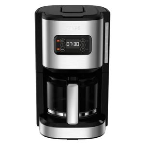 قهوه‌ساز کروپس مدل km480d10 ظرفیت دم‌آوری چهار فنجان فاقد فیلتر دارای تایمر صفحه گرم نگهدارنده قهوه و تعیین غلظت قهوه