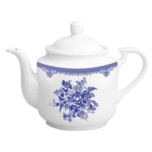 قوری چینی زرین ایران طرح blue bird