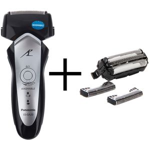 ماشین اصلاح صورت پاناسونیک سری lamdash مدل es ga20 به همراه تیغ و شبکه پاناسونیک مدل 9013 pc