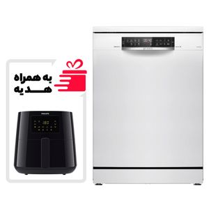 ماشین ظرفشویی 13 نفره بوش مدل sms6emw65q به همراه هدیه هواپز 6.2 لیتر فیلیپس مدل 9270