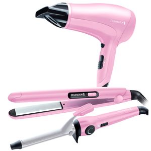 مجموعه سشوار و اتو و فر کننده مو رمینگتون مدل ci5219gpr