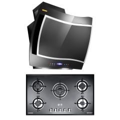 هود و اجاق گاز صفحه ای درخشان مدل فریز g607