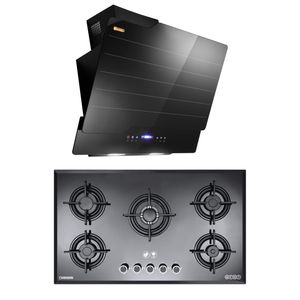 هود و اجاق گاز صفحه ای درخشان مدل نوت g605