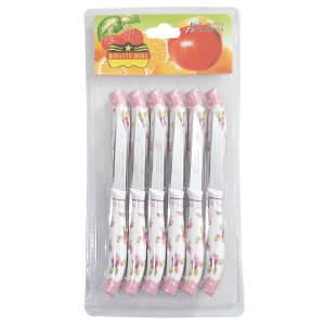 چاقو میوه خوری رمانتیک هوم کد a1 بسته 12 عددی