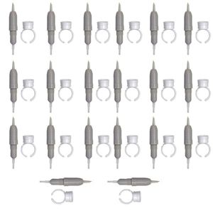 کارتریج میکرونیدلینگ مدل flat needle 3 به همراه تشتک تتو مجموعه 20 عددی