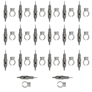 کارتریج میکرونیدلینگ مدل flat needle 5 به همراه تشتک تتو مجموعه 20 عددی
