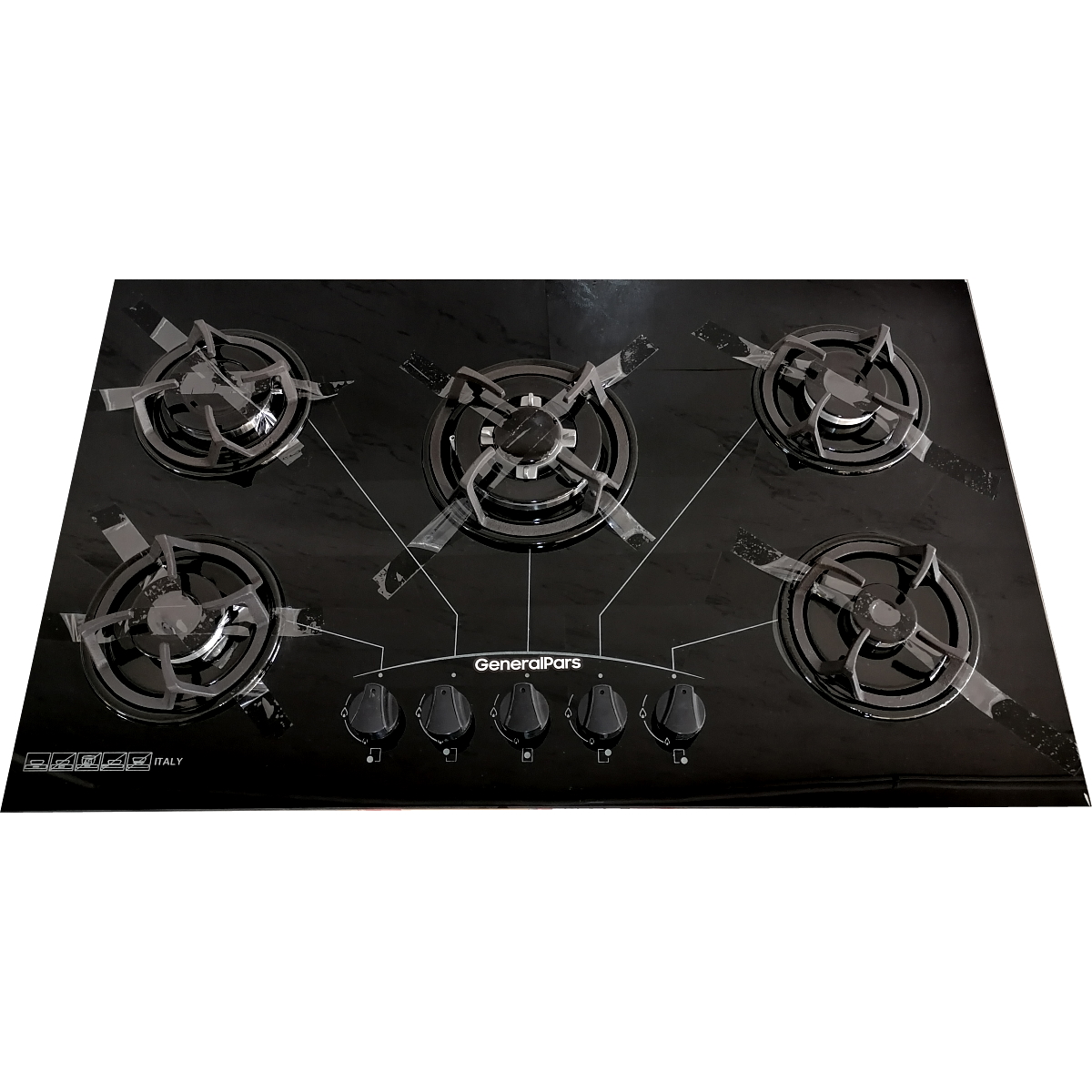 اجاق گاز صفحه ای جنرال پارس مدل pars glass 5f