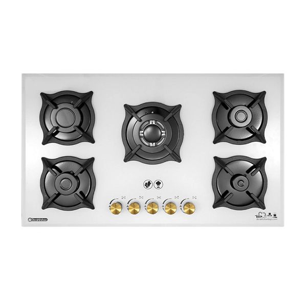 اجاق گاز صفحه ای درخشان مدل g623 پنج شعله