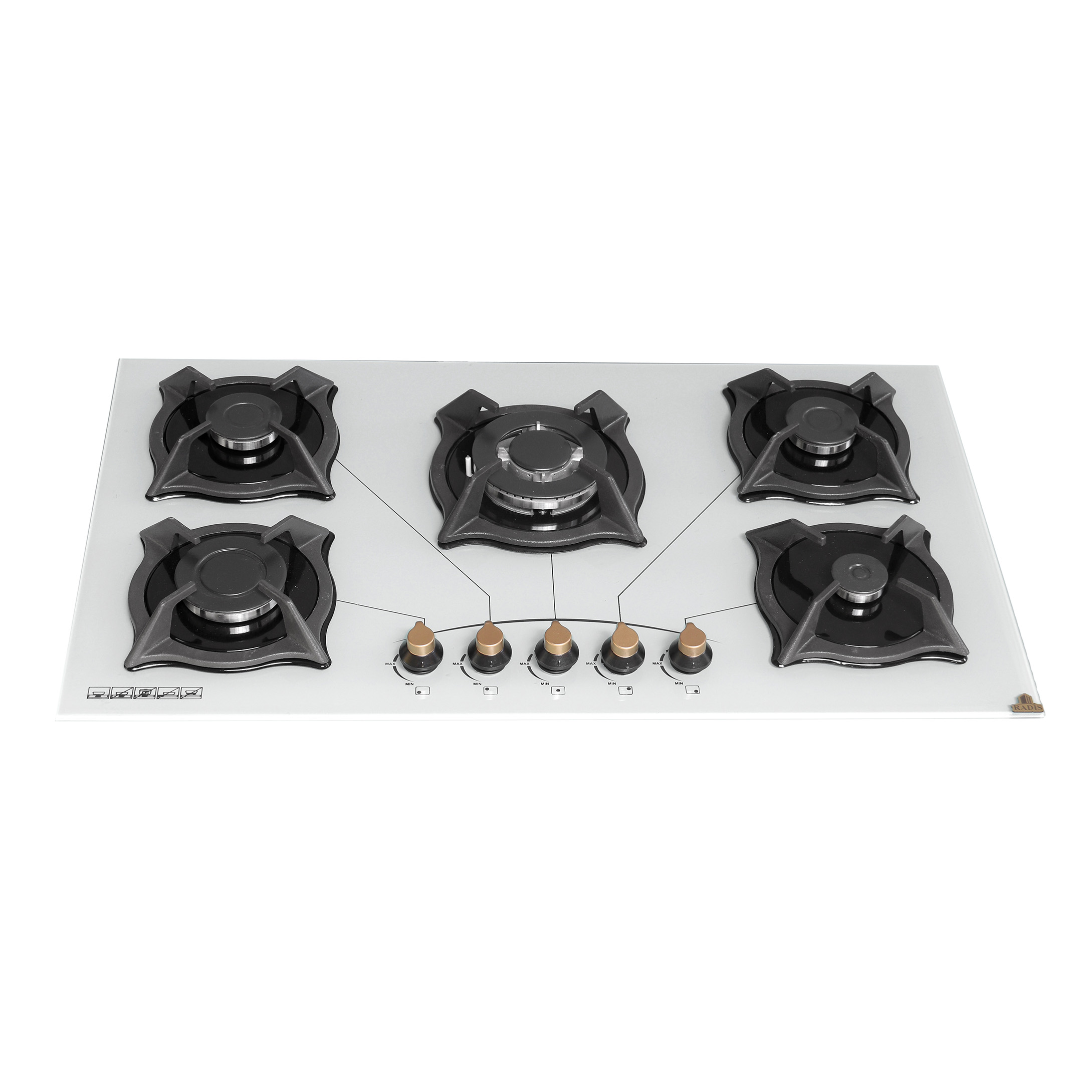 اجاق گاز صفحه ای رادیس پلاس مدل ra122s