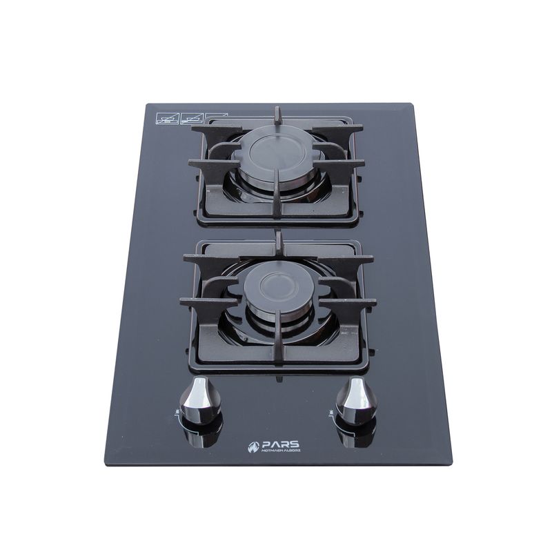 اجاق گاز صفحه‌ای دو شعله پارس مطمئن البرز مدل ترموکوبل دار g220