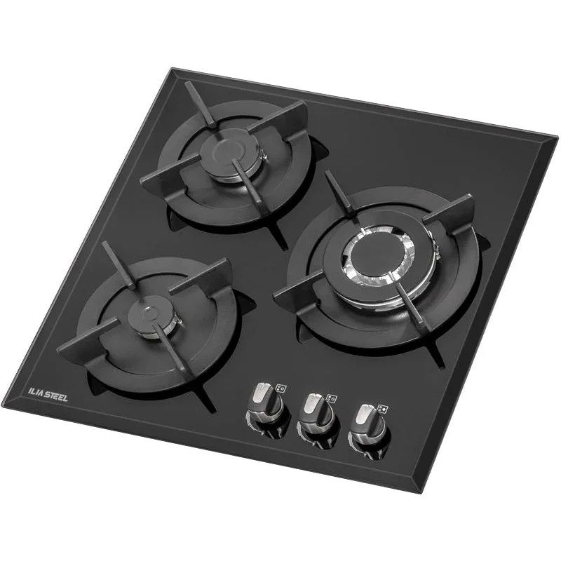 اجاق گاز صفحه‌ای سه شعله ایلیا استیل مدل g301