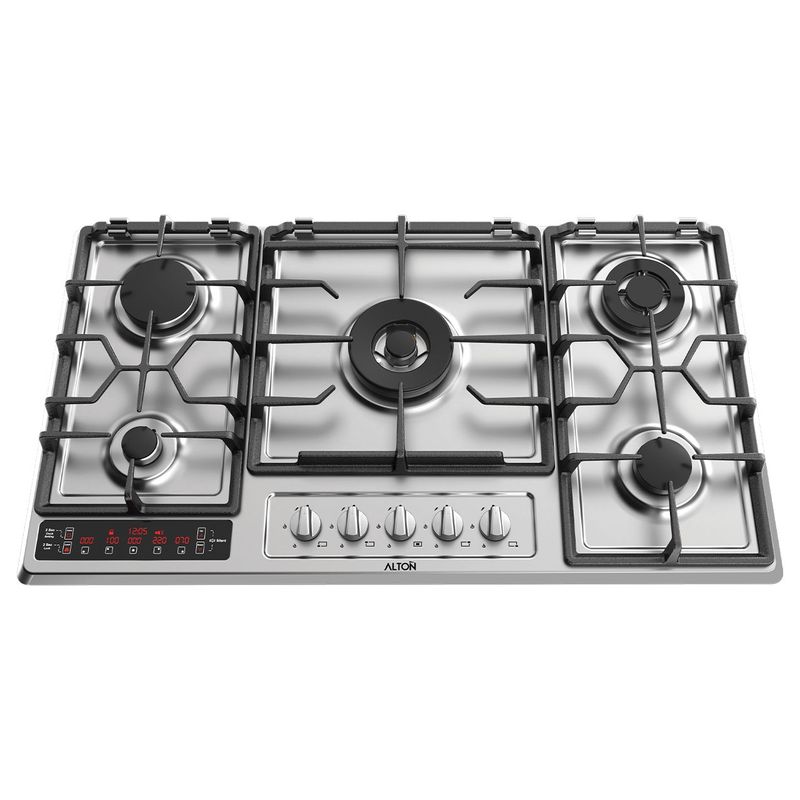 اجاق گاز صفحه‌ای پنج شعله آلتون مدل s520dn تایمر دار new
