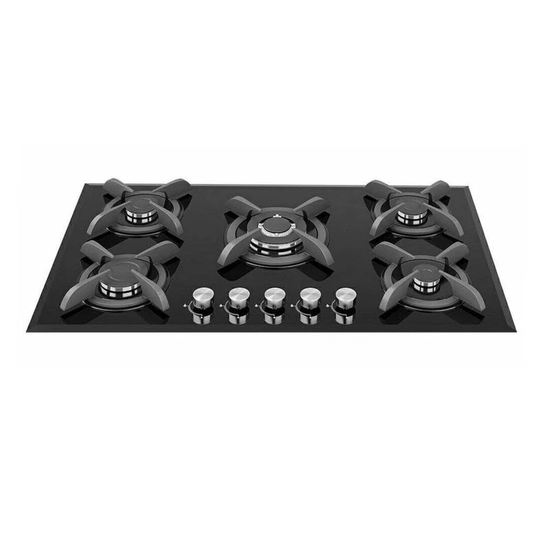 اجاق گاز صفحه‌ای پنج شعله پارس استیل مدل black diamond ig8701