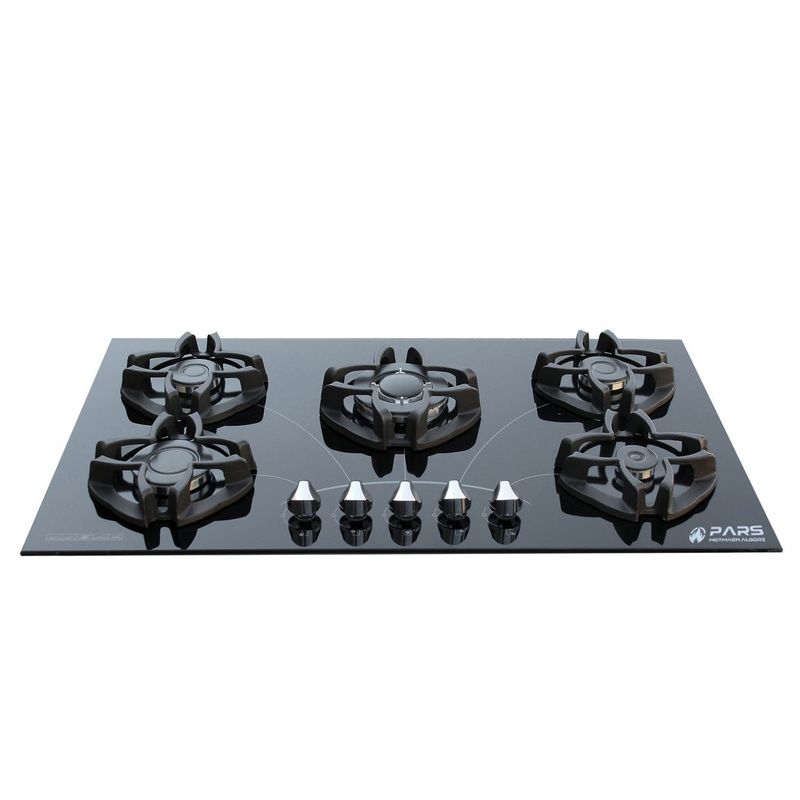 اجاق گاز صفحه‌ای پنج شعله پارس مطمئن البرز مدل ترموکوپل دار  g520