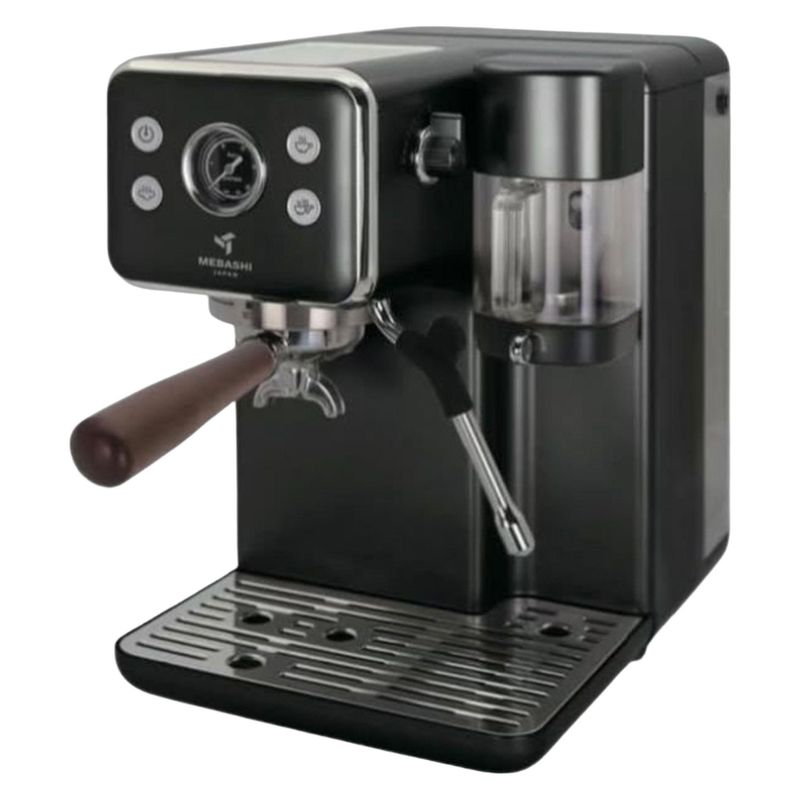 اسپرسوساز 4000 میلی‌لیتری مباشی مدل me ecm2506b مناسب تهیه اسپرسو کافه لاته موکا ریسترتو ماکیاتو و امریکانو سیستم گرم کردن فنجان سینی چکه گیر حالت آماده به کار