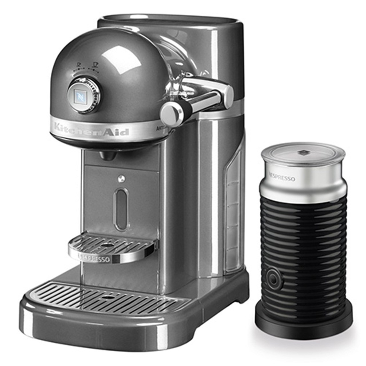اسپرسوساز نسپرسو مدل kitchenaid همراه با دستگاه کف‌ شیر ساز