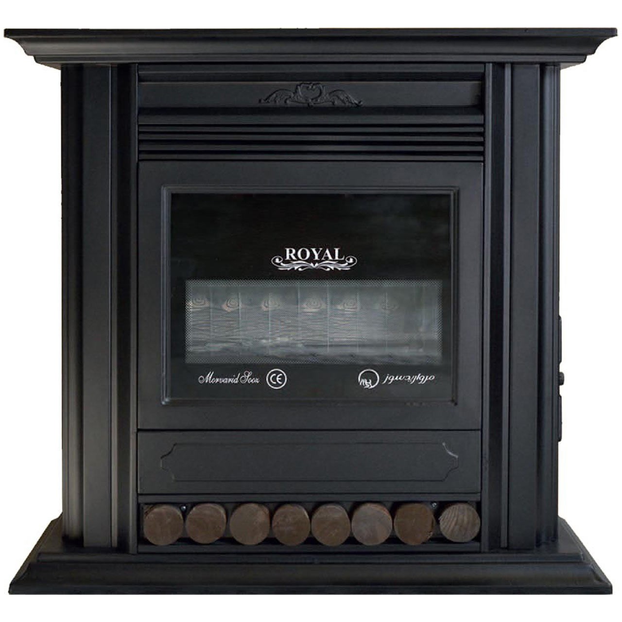 بخاری گازی مروارید سوز شرق طرح royal fireplace مدل 25000