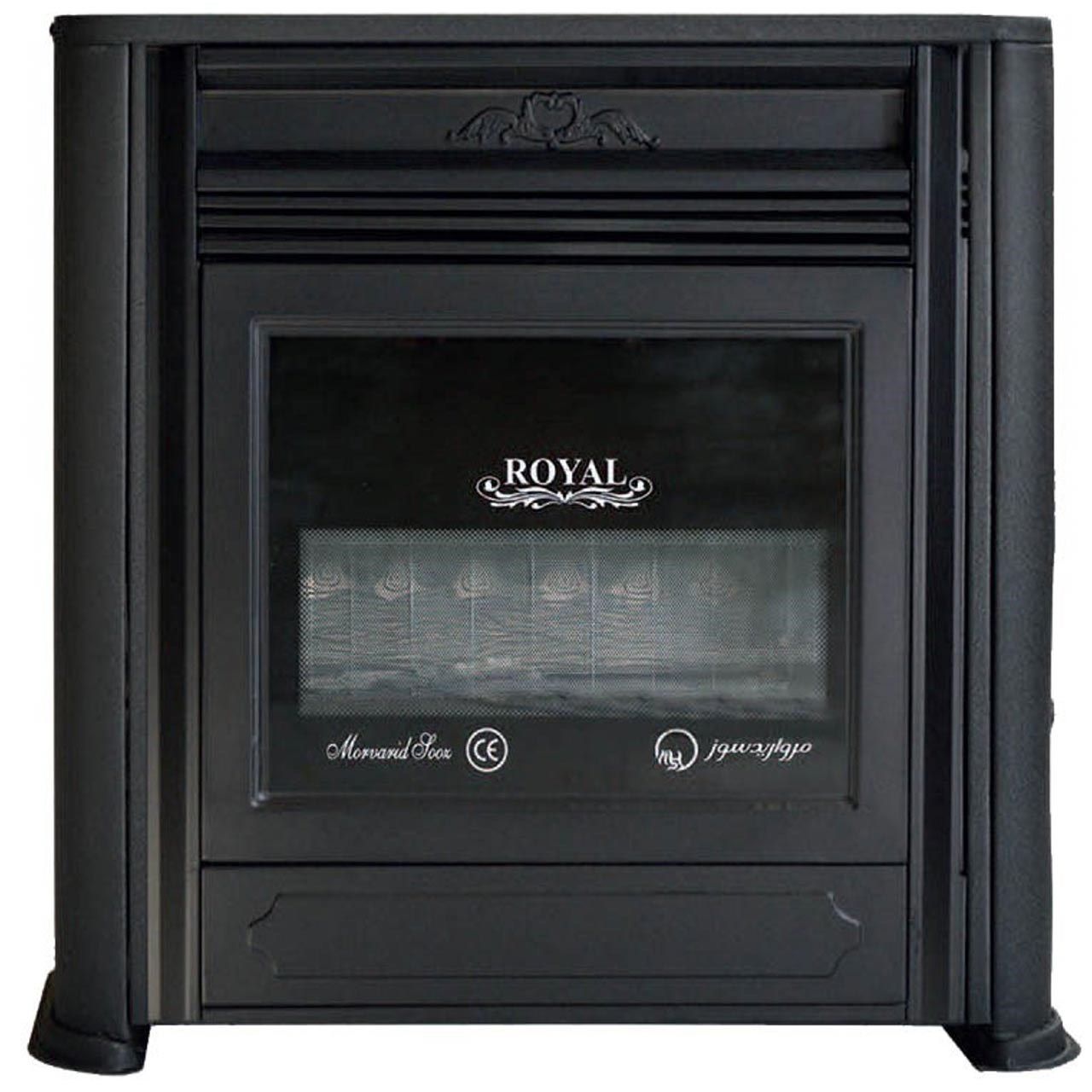 بخاری گازی مروارید سوز شرق طرح royal fireplace مدل 9000