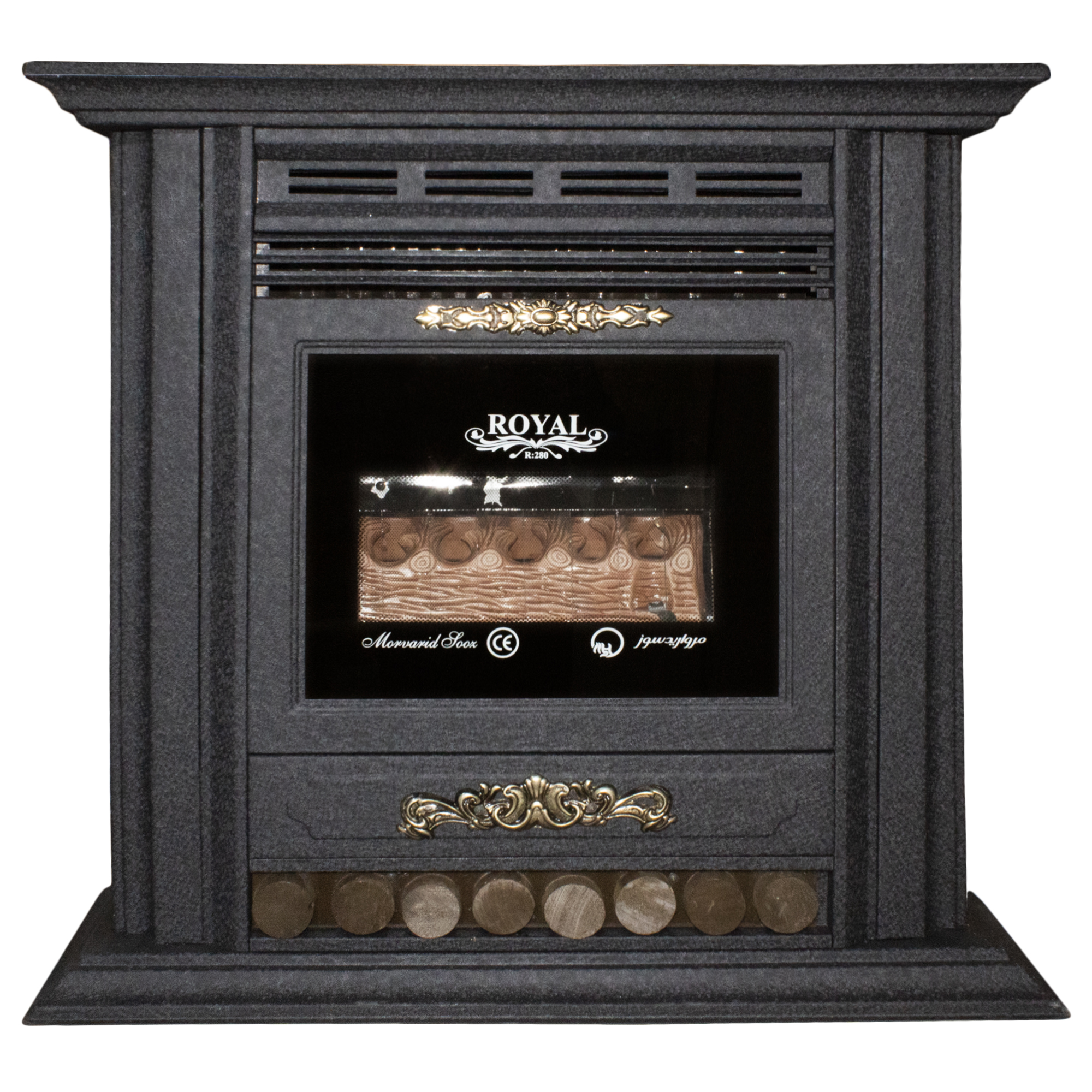 بخاری گازی مروارید سوز مدل royal classic 28000