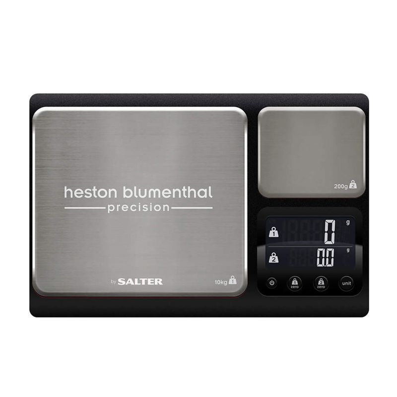 ترازو آشپزخانه دیجیتال سالتر مدل heston blumenthal حداکثر ظرفیت قابل اندازه‌گیری 10 کیلوگرم با دقت اندازه‌گیری 1 گرم