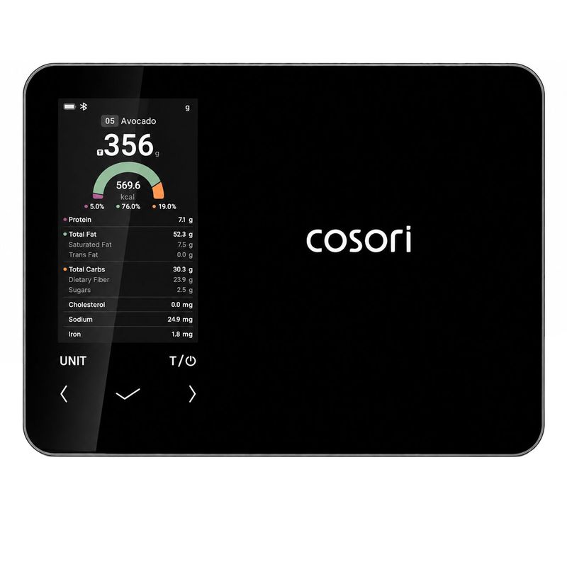 ترازو آشپزخانه دیجیتال کوزوری مدل cns r001s x حداکثر ظرفیت قابل اندازه‌گیری 5 کیلوگرم با دقت اندازه‌گیری 1 گرم