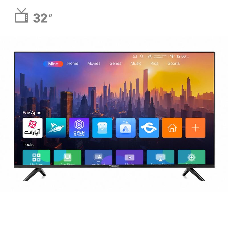 تلویزیون 32 اینچ ال ای دی هوشمند کارونیل مدل led32hd380