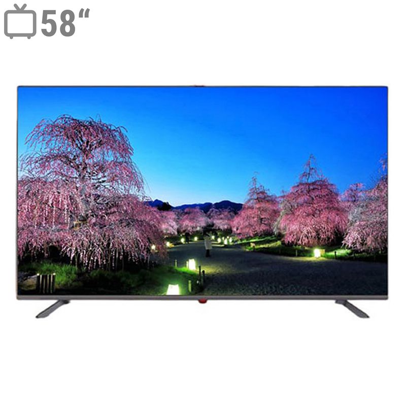 تلویزیون 58 اینچ کیو ال ای دی هوشمند جی وی سی مدل qlt58n100