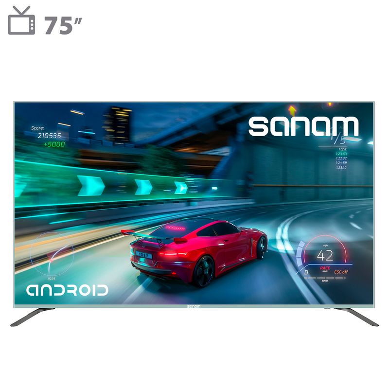 تلویزیون 75 اینچ کیو ال ای دی هوشمند صنام مدل sql 75m2040
