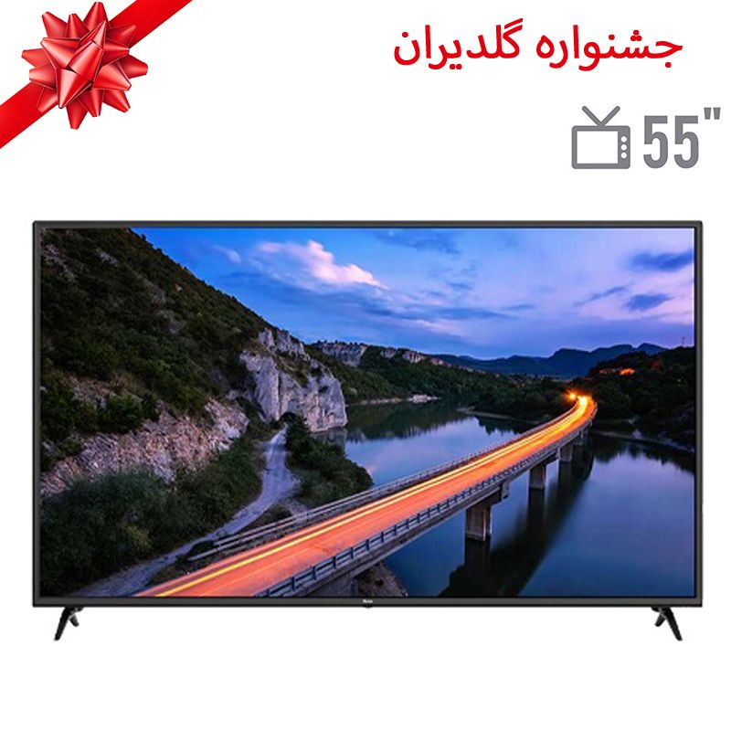 تلویزیون ال ای دی هوشمند جی پلاس مدل gtv 55pu722cn سایز 55 اینچ   مخصوص جشنواره گلدیران