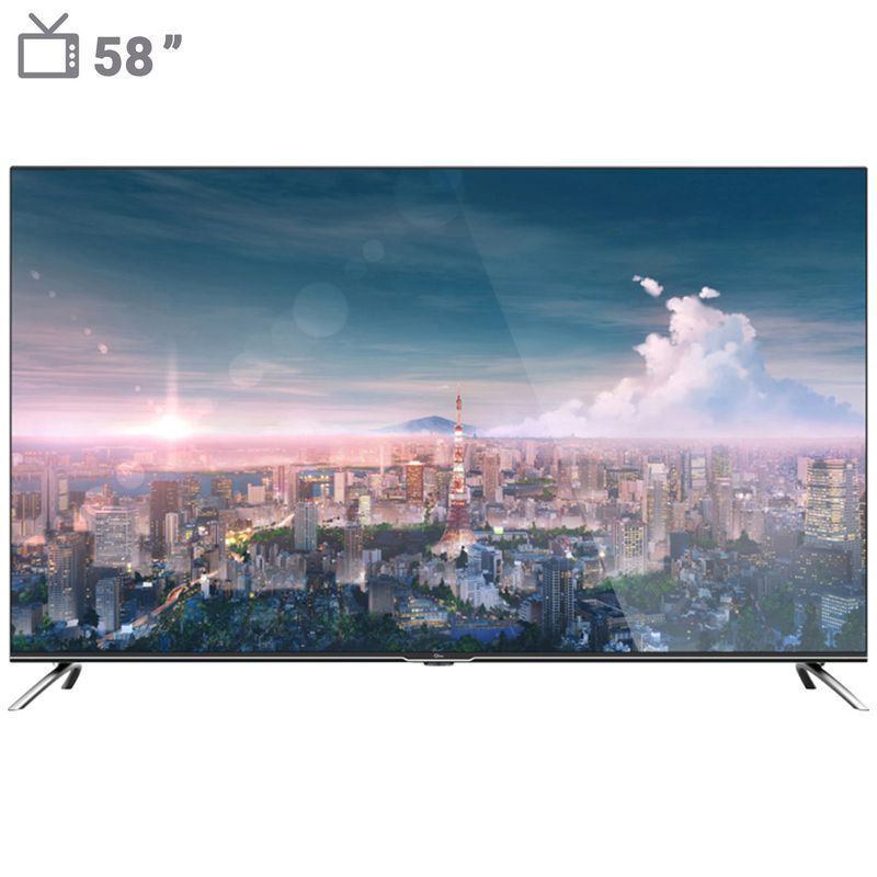 تلویزیون ال ای دی هوشمند جی پلاس مدل gtv 58lu722s سایز 58 اینچ