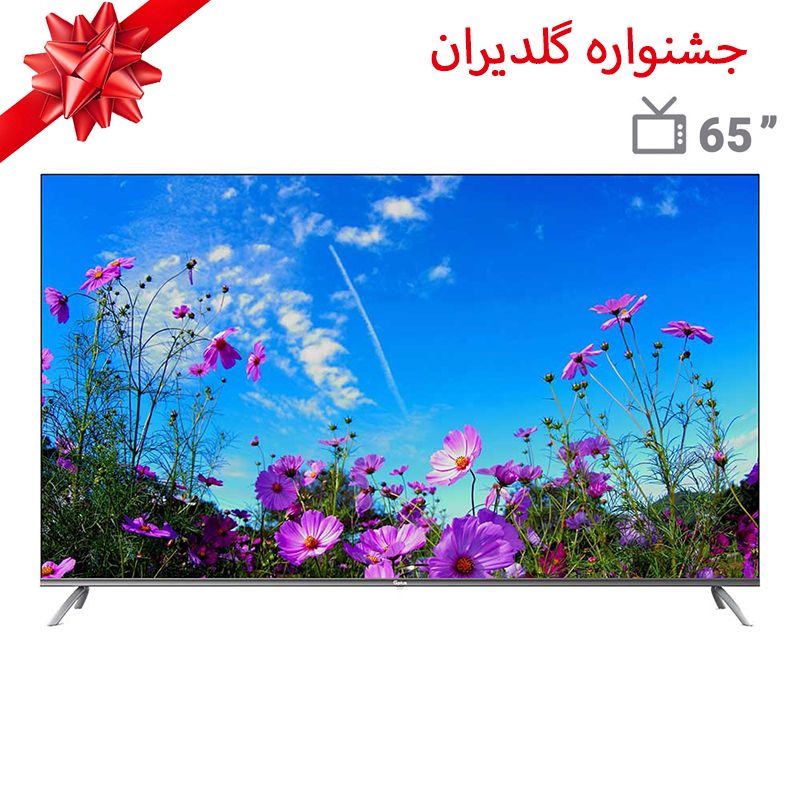 تلویزیون ال ای دی هوشمند جی پلاس مدل gtv 65pq738cs سایز 65 اینچ   مخصوص جشنواره گلدیران