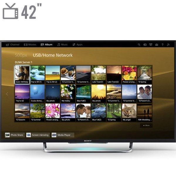 تلویزیون ال ای دی هوشمند سونی سری bravia مدل kdl 42w800 سایز 42 اینچ