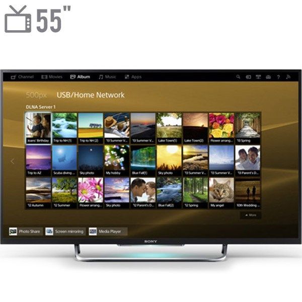 تلویزیون ال ای دی هوشمند سونی سری bravia مدل kdl 55w800 سایز 55 اینچ