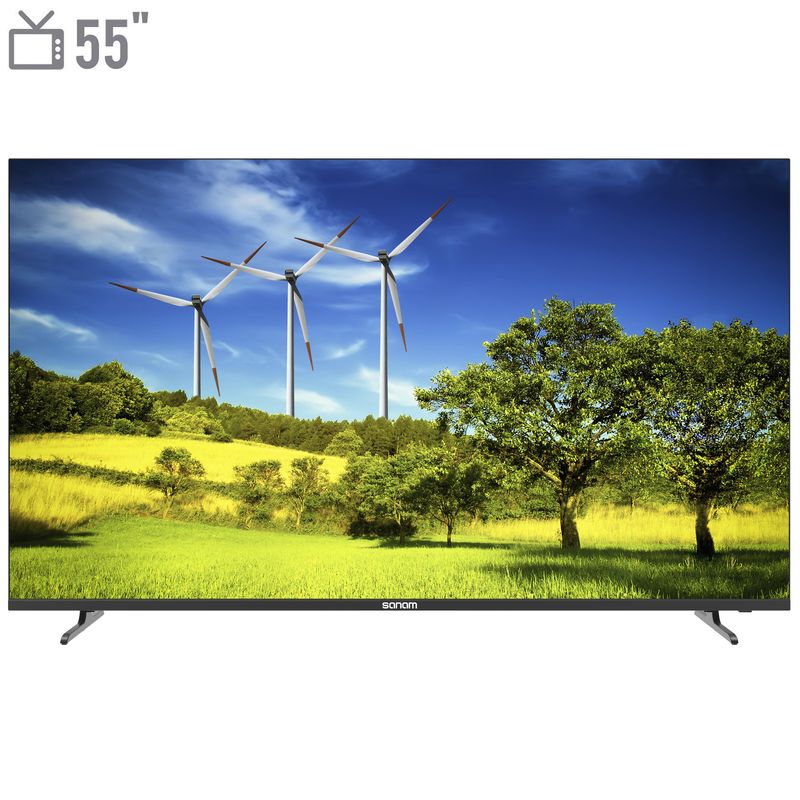 تلویزیون ال ای دی هوشمند صنام مدل sls 55m1210 سایز 55 اینچ