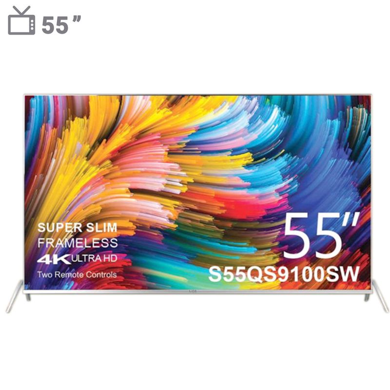 تلویزیون کیو ال ای دی فوق هوشمند ام جی اس مدل s55qs9100sw سایز 55 اینچ