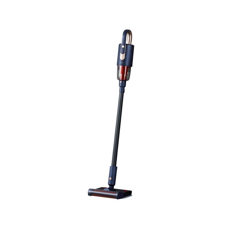 جارو شارژی عصایی درما مدل vc811 با باتری 2200 میلی‌آمپر ساعت توان مکش 5.5 کیلو پاسکال موتور براشلس دو حالت مخزن 600 میلی‌لیتر و فیلتر دوگانه hepa مناسب تمیزکردن کف مبل و خودرو