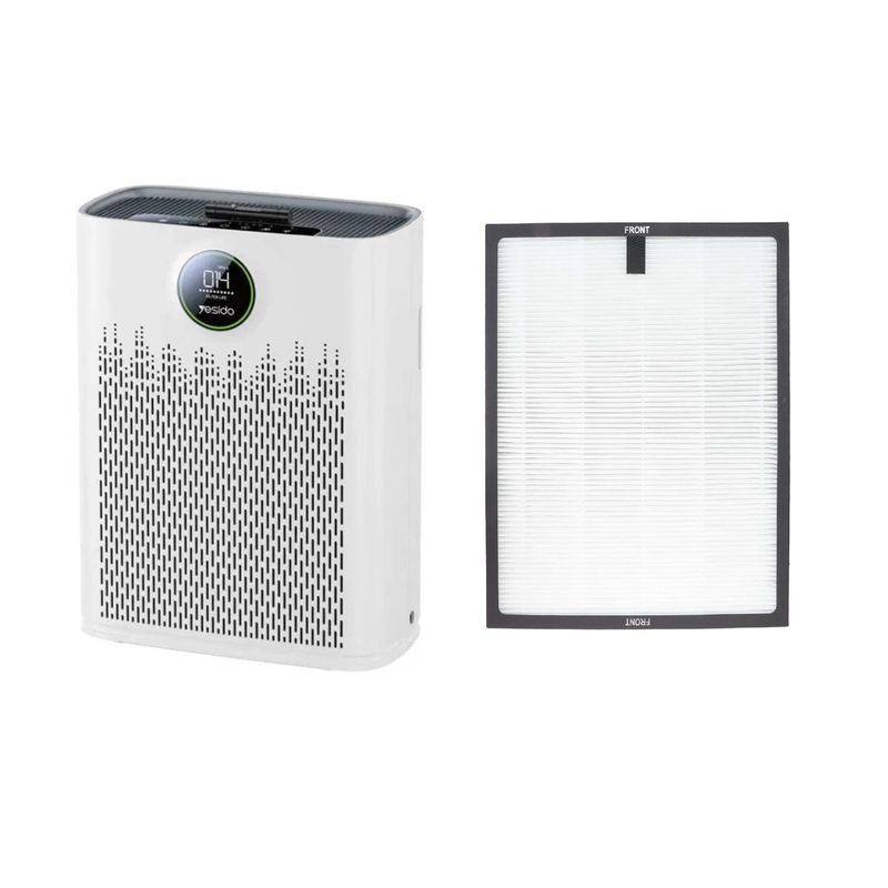 دستگاه تصفیه‌کننده هوا خانگی سه مرحله‌ای یسیدو مدل ec23 air purifire به همراه فیلتر
