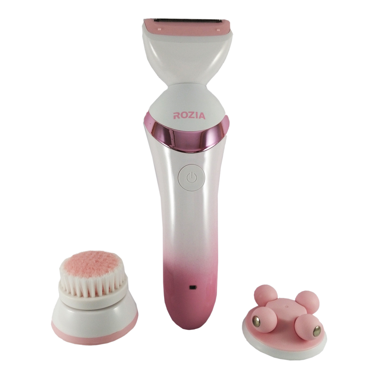 ست ماشین اصلاح بدن ماساژور و برس پاکسازی صورت روزیا مدل hb6008