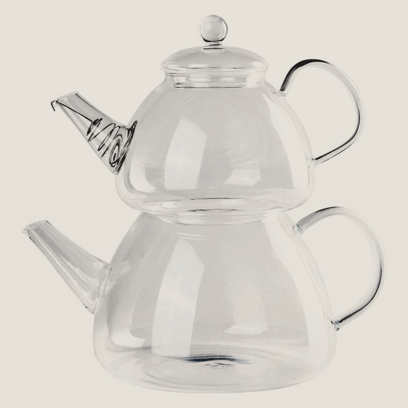 ست کتری و قوری مدل glass pot set