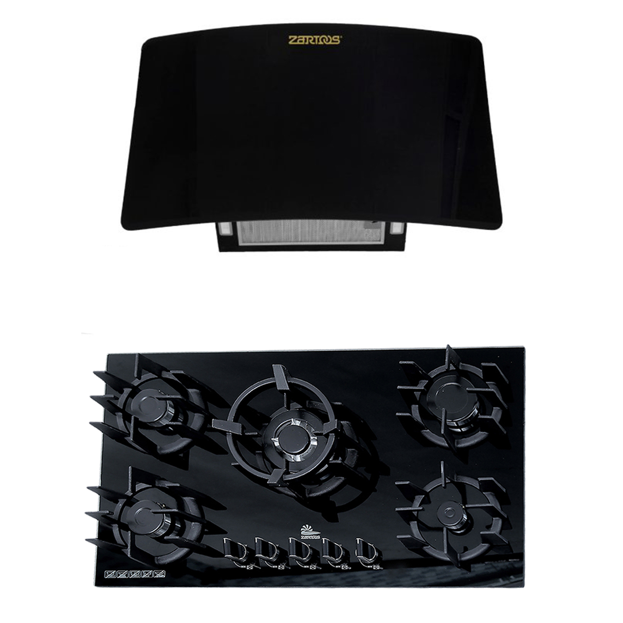 ست گاز و هود زرتوس مدل zg6015008