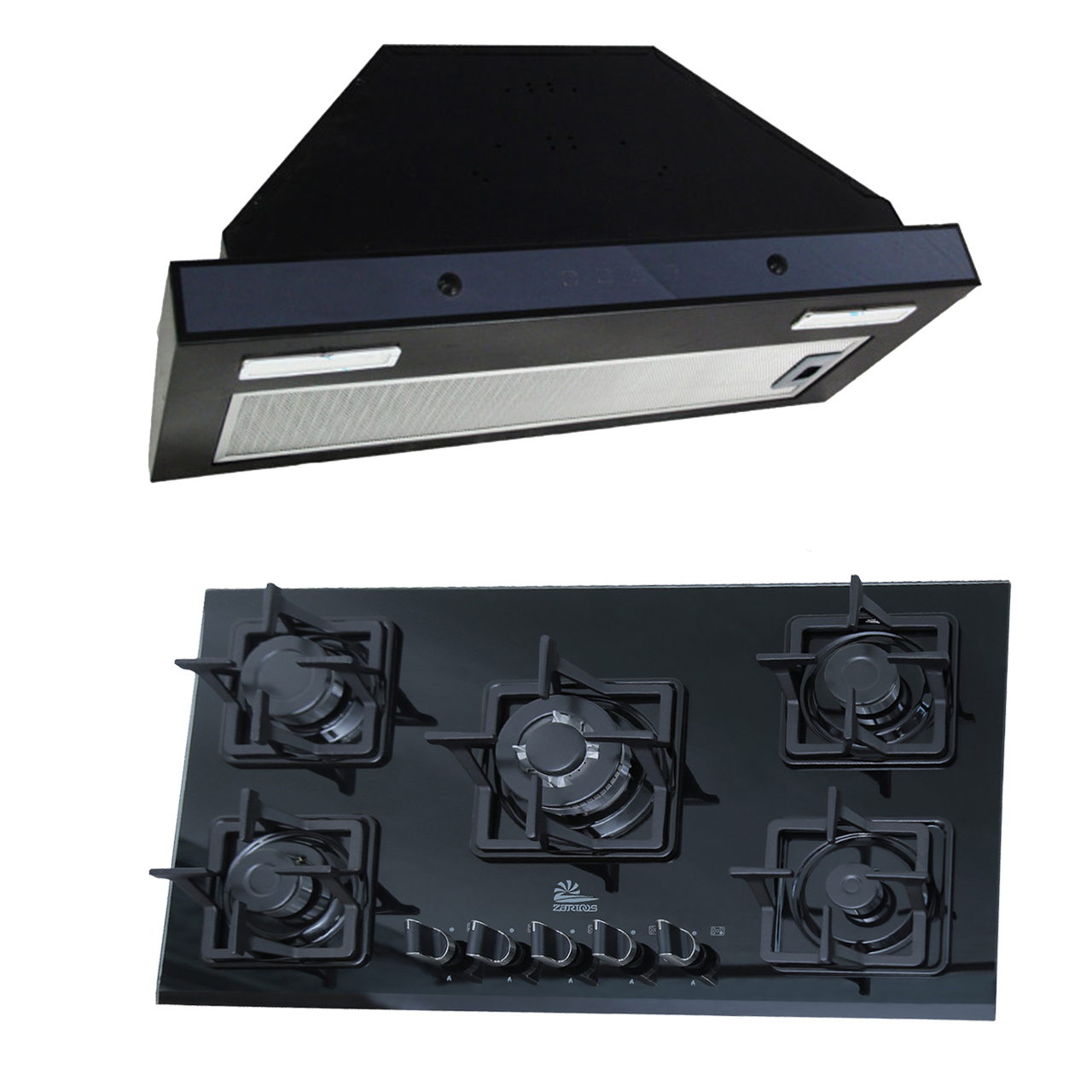 ست گاز و هود زرتوس مدل zg755002
