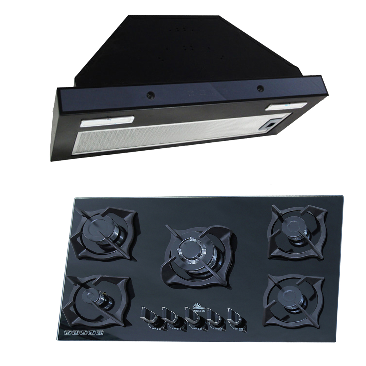 ست گاز و هود زرتوس مدل zg755003