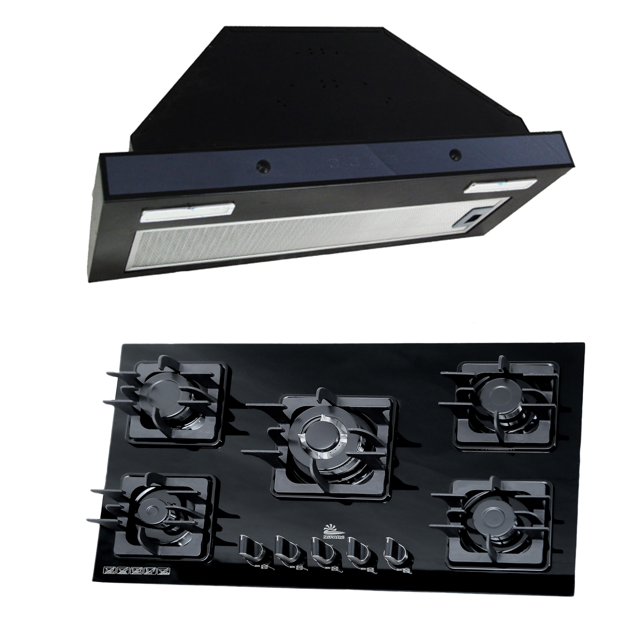 ست گاز و هود زرتوس مدل zg755005