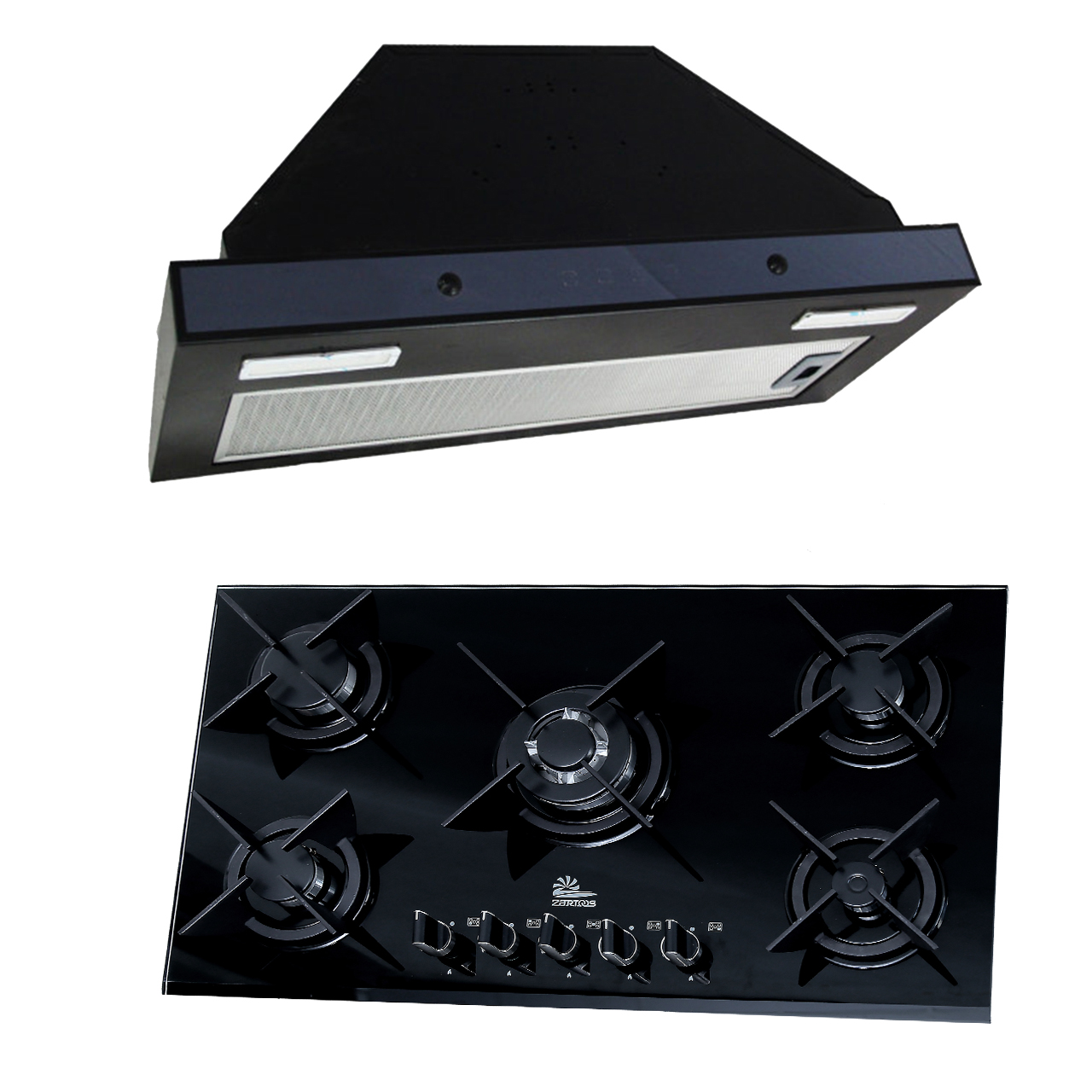 ست گاز و هود زرتوس مدل zg755007