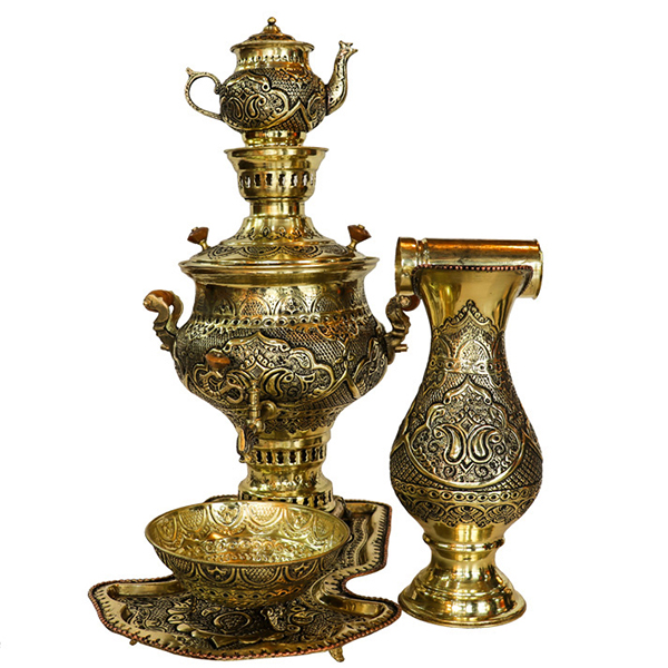 سرویس سماور زغالی مدل cs5b110 ظرفیت 5 لیتر