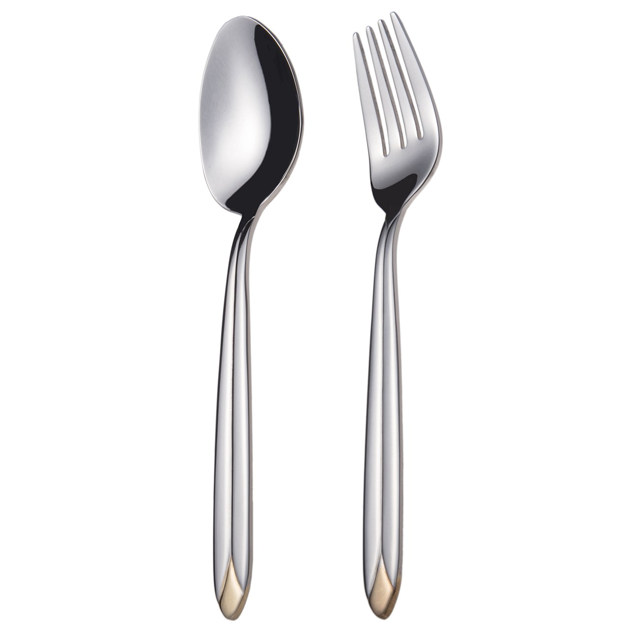 سرویس قاشق و چنگال 12 پارچه ناب استیل مدل palermo