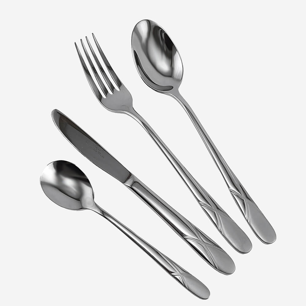 سرویس قاشق و چنگال 129 پارچه پرنس هوم مدل unique کد 5763