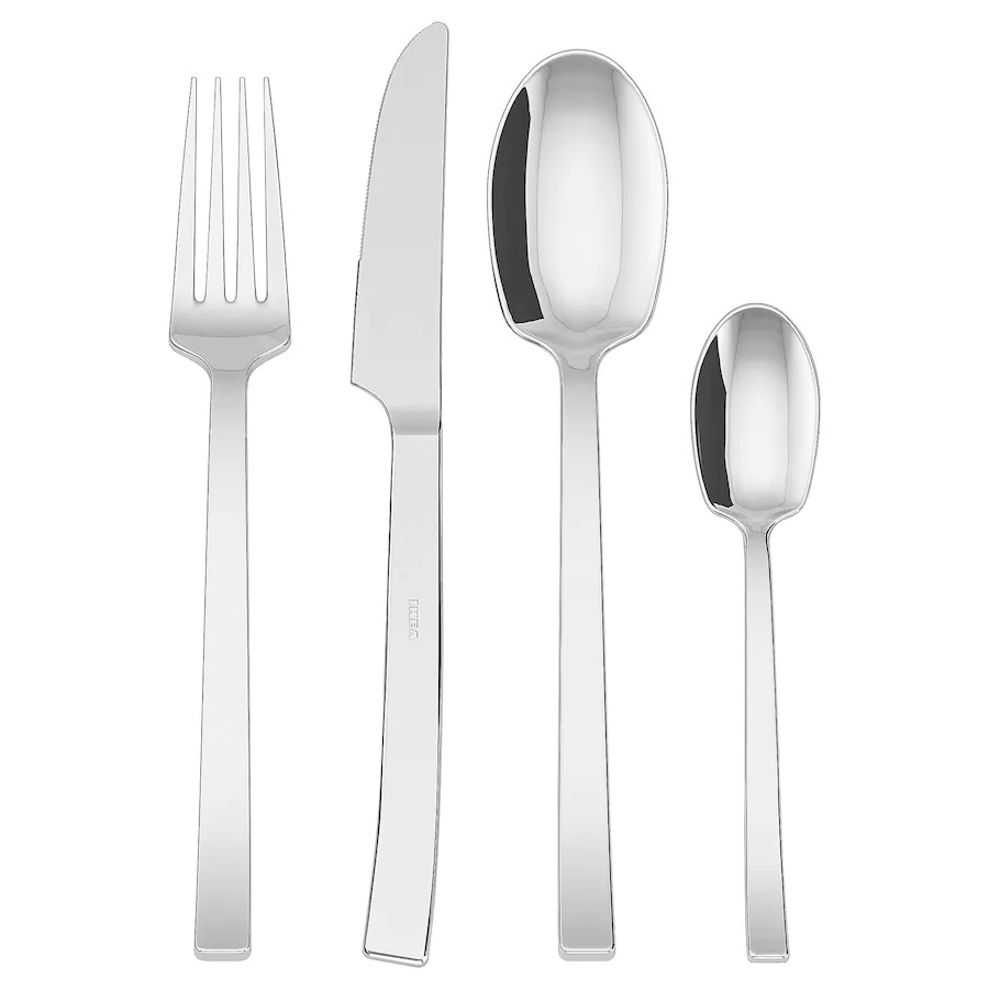 سرویس قاشق و چنگال 24 پارچه ایکیا مدل smakglad